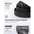 thumbnail image 6 of FAIRWIN Belt for Men, Nylon Web Work Belt, Black, 6 of 10