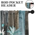 thumbnail image 4 of Rooster Kitchen Curtains Farmhouse Window Curtains Valance and Tier Set 36 Inch, Vintage Chicken Rod Pocket Short Tier Curtain for Bedroom Living Room, Rustic Small Cafe Kitchen Decor, 4 of 6