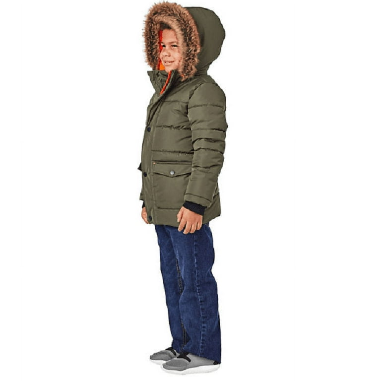 Green and orange puffer jacket hotsell