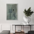 thumbnail image 2 of IDEA4WALL Framed Canvas Wall Art Abstract Print in Gray and Blue Tones Minimalist Pastel Digital Art Modern Art Decorative Bohemian Wall Decor for Living Room, Bedroom, Office - 24"x36" White, 2 of 5