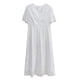 thumbnail image 3 of Faldas largas Vestido ajustado Suelto Mujer Estilo casual Cremallera Traje de vacaciones (Blanco S) Cgtredaw Blanco T S para Mujer, 3 of 7