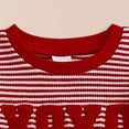 thumbnail image 4 of NIEWTR Toddler Long Sleeve Outfit 2 Pieces Clothes Soft Pullover and Elastic Long Pants Comfy Loungewear for 18-24M 2T-4T Gift Set(A-Watermelon Red,18-24 Months), 4 of 8