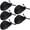 mesh, variant on 5Pcs Black Mesh Adjustable Tie Back Chef Skull Hats for Men Women Daily Kitchen Restaurant Work