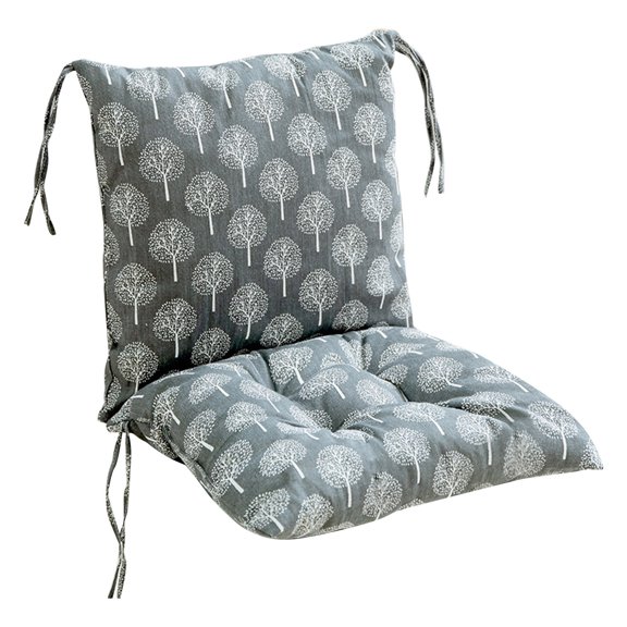 Dining Room Kitchen Outdoor Chair Cushion With Removable Backrest And Ties, Integrated Seat And Back Support, Non-Slip Non-Spill Seat Pad, Comfortable Support For Long Seated Use