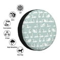 thumbnail image 4 of Naloa White Swan PVC Leather Spare Tire Wheel Cover for Car Truck SUV Camper Trailer Universal Fit many size14 inch, 4 of 6