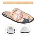 thumbnail image 3 of Fotbe Cute Ink Drawn Elephants Pantuflas Peludas para Mujer con Estampado, Zapatillas de Peluche, Zapatos de Invierno para Casa, Uso Interior y Exterior-Medium, 3 of 8