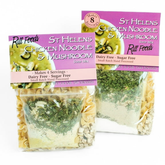 Rill Foods St. Helen’s Chicken Noodle & Mushroom Soup Mix 8.5 oz (Pack of 2)