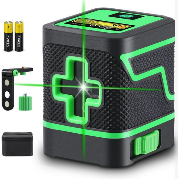 Laser Level Self Leveling 360°, Fancyall Green Laser Level 2 Lines, Cross Line Laser, Lazer Level Manual/Self Leveling with Laser Class 2 (Pmax<1mW, Leveling accuracy:±1mm/7m)