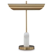 Signature Design by Rowleigh Marble Desk Lamp, Modern Metal Accent Lighting for Desks, 21" Tall