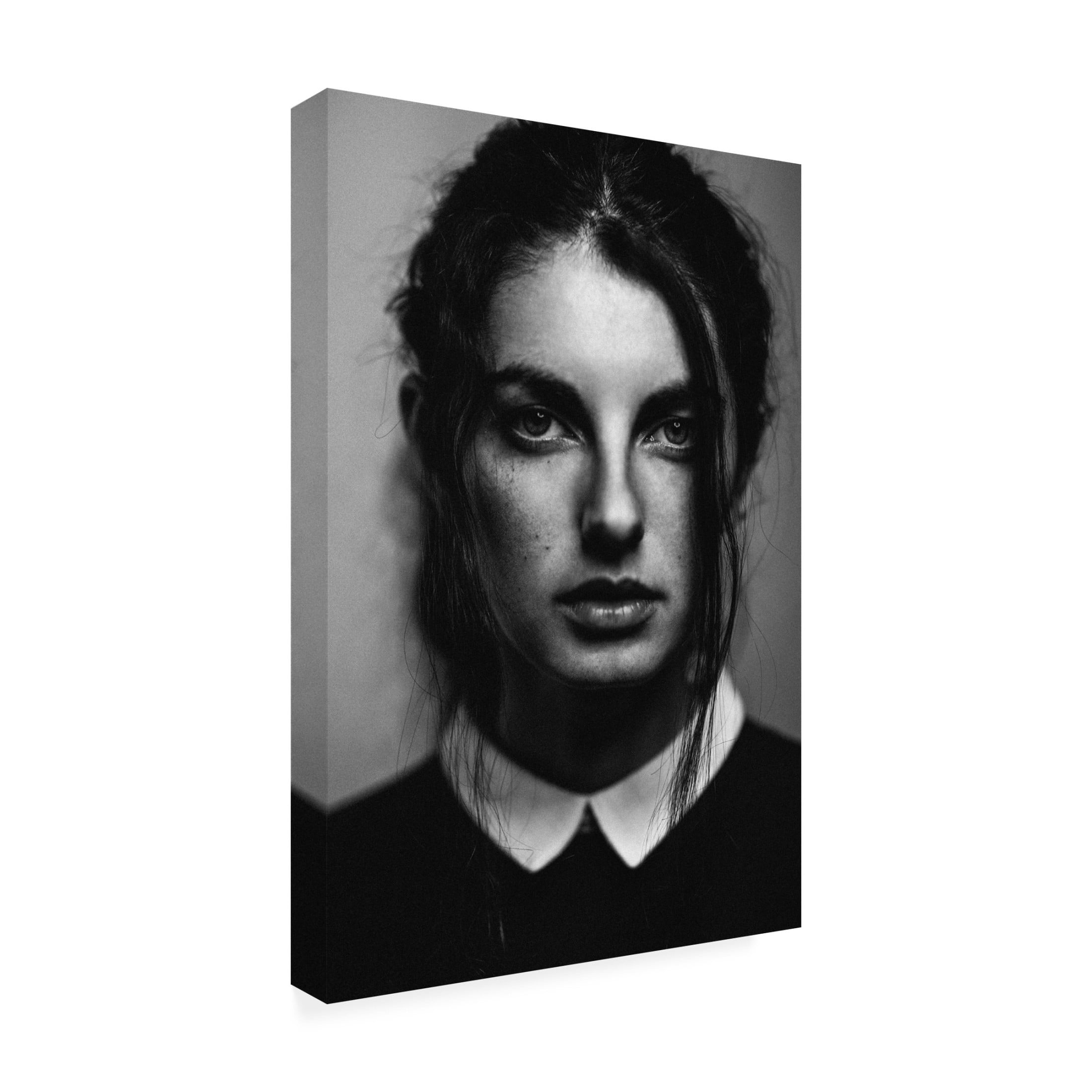 Canvas Wall Art - Artem Vasilenko 'Model Collar' Wall Art for Living Room, Bedroom, or Office D?cor by Trademark Fine Art - 22 x 32 Inches