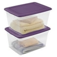 thumbnail image 3 of Sterilite Boîte de Rangement 55L - Violet, 3 of 5