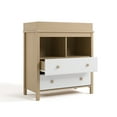 thumbnail image 5 of Storkcraft Alpine 2-Drawer Infant Changing Table Dresser, Driftwood with White, 5 of 14