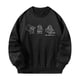 thumbnail image 2 of Sudadera para mujer con cuello redondo, sudadera holgada, camisa estampada, jersey informal S, 2 of 8