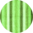 thumbnail image 1 of Ahgly Company Indoor Round Abstract Green Contemporary Area Rugs, 6' Round, 1 of 1