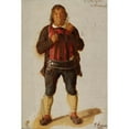 thumbnail image 3 of Ludwig Knaus 17x24 Black Modern Framed Museum Art Print Titled - Portrait of Georg Lanthaler, St. Leonhard, 3 of 5