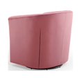 thumbnail image 6 of Tufted Armchair Accent Chair, Velvet, Pink, Modern Contemporary Urban Design, Living Lounge Room Hotel Lobby Hospitality, 6 of 8