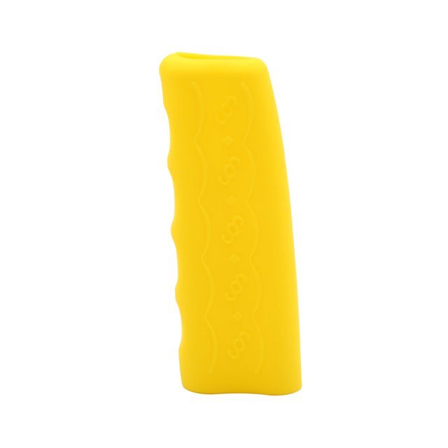 Manga Protectora para Freno de Mano de Coche de Silicona Amarillo Antideslizante