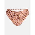 thumbnail image 5 of Time and Tru Women's and Women's Plus Tie Front High Cut Bikini Bottoms, Sizes XS-3X, 5 of 5