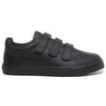 thumbnail image 2 of Kickers Tovni Trip Youth 3 Strap Hook And Loop Shoes In Black Size 7, 2 of 6