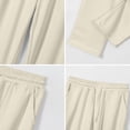 thumbnail image 5 of Resicozy Mens Baggy Sweatpants Loose Fit Cotton Casual Comfy Stretch Wide Leg Sweat Pants with Pockets Khaki XL, 5 of 5
