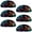 Multicolored 10, variant on PhooArto 6 Pcs Cup Drawer Pulls, Dinosaur Silhouettes Pattern Shell Shape Handles Cabinet Knobs for Dresser Cupboard Closet Wardrobe with Screws