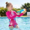 thumbnail image 3 of Scale Print One Piece Swimsuit Mermaid Long Sleeve Costume Rash Guard Swimsuit for Girls Ages 7Y, 3 of 7