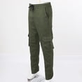 thumbnail image 4 of Mens Cargo Pants for Men – Spring and Autumn Loose Fit Straight Pants with Multiple Pockets and Tooling Pocketing, 4 of 7
