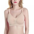 thumbnail image 1 of Women's Wirefree Breastfeeding Bra Maternity Nursing Bra Push Up Pregnant Underwear, 1 of 5