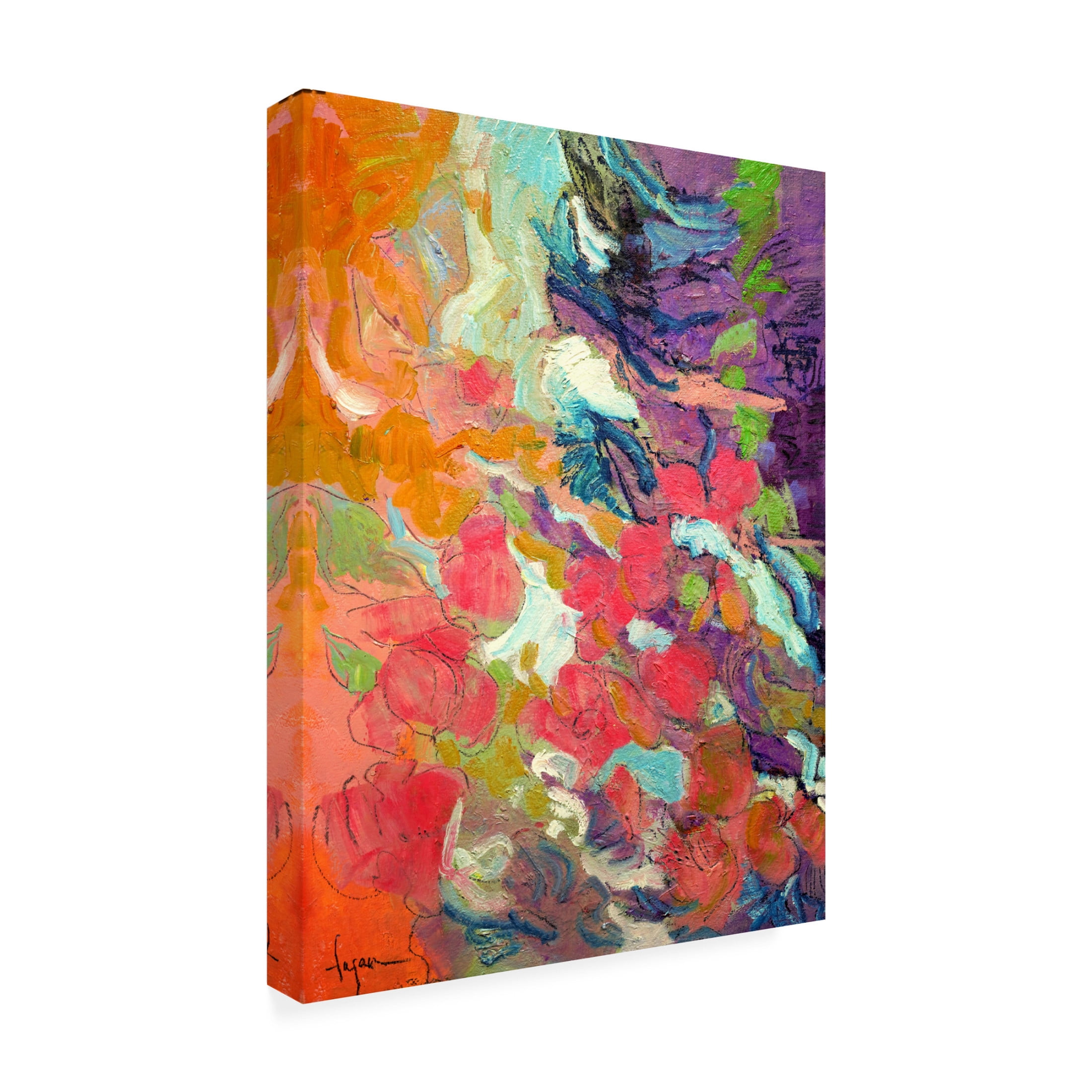Canvas Wall Art - Dorothy Fagan ' Descendinggracesii' Wall Art for Living Room, Bedroom, or Office D?cor by Trademark Fine Art - 18 x 24 Inches