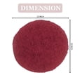 thumbnail image 2 of Home Weavers Bell Flower Collection Bathroom Rug 100% Cotton Tufted Round Shape Bathroom Rug, Soft Absorbent Bath Rugs, Non-Slip Bath Rug, Machine Washable Bath Mats for Bathroom- 22" Round, Red, 2 of 9