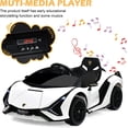 thumbnail image 3 of OLAKIDS 12V Licensed Lamborghini Sian Kids Ride On Car with Parent Remote Control, Spring Suspension, MP3 Player, Electric Toy Roadster Carbon Fiber Textured for Toddler, 3 of 9