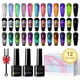 thumbnail image 1 of Set de esmaltes de uñas SUPWEE Cat Eye Gel 12 colores con lámpara y gel, 1 of 8