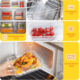 thumbnail image 3 of 48-Piece Deluxe Food Storage Containers Set - Airtight, BPA-Free, Easy-Snap Lids, and Stackable - Includes 24 Containers, 24 Lids, Free Labels, and Marker for Pantry and Kitchen Organization, 3 of 7