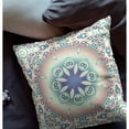 thumbnail image 6 of Amrita Sen Suede Zippered Pillow With Beige And Blue CAPL225FSDS-ZP-20x20, 6 of 9