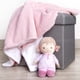 thumbnail image 2 of Muñeca bebé Little Me Plush de 11 pulgadas con sonajero Brigitte (rosa damasco floral), 2 of 5