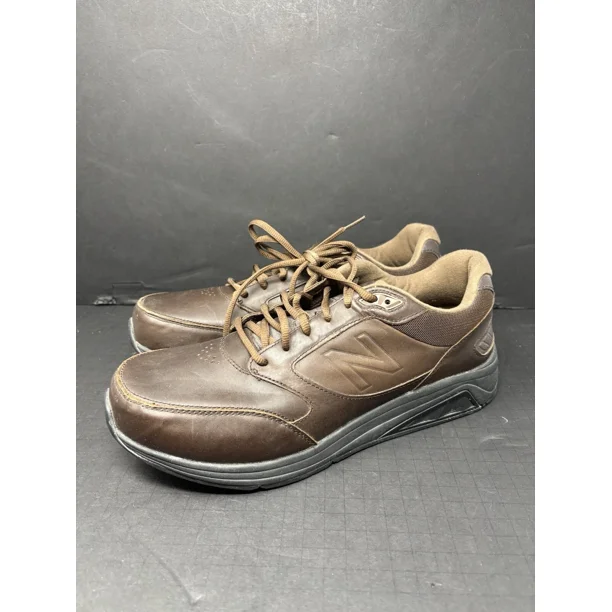 New Balance Men's 928v2 Brown Leather Walking Shoes Size 11.5 2E (MW928BR2)