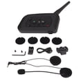 thumbnail image 1 of Auriculares Bluetooth para casco IP65, resistentes al agua, Radio FM, rango de conversación de 1000m, intercomunicador para motocicleta para MP3, 1 of 8