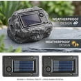 4-Pack Solar Light Replacement Tops – Dual Mode Flashing & Steady Light, ABS Battery Box, Waterproof, Fits Most Garden Stakes – Easy Upgrade
