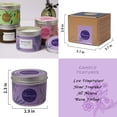 thumbnail image 3 of YILOSF-Massage Candle Essential Oil Infused Natural Soy Wax, Low Temperature Candle Aroma Oil for Stress Relief, Clean Burning Gift for Home (Lavender, 6.35OZ), 3 of 4
