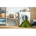 thumbnail image 2 of Ahgly Tapis d'Intérieur Lavable en Machine Carré Vert Pistache Transitionnel, 7 Pieds Carré, 2 of 7