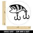 thumbnail image 2 of Plug Crankbait Fishing Lure Bait Hooks Self-Inking Rubber Stamp Ink Stamper - Orange Ink - Medium 1 Inch, 2 of 7