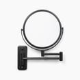 thumbnail image 2 of Jerdon Wall-Mounted Magnifying Mirror - Bathroom Makeup Mirror with 5X Magnification - 8-Inch Diameter - Black - Model JP7506BK, 2 of 7