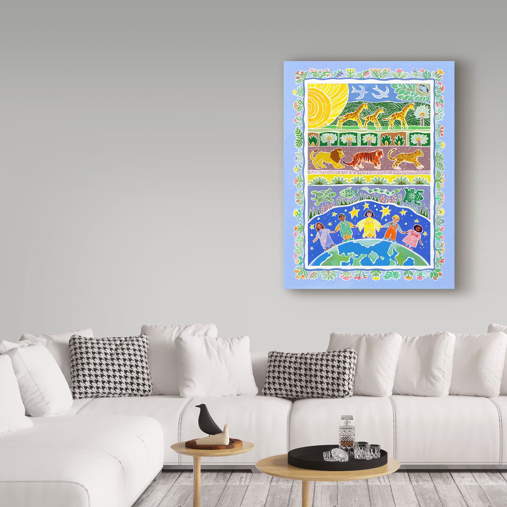 Trademark Fine Art 'Children Of The World' Canvas Art by Geraldine Aikman