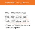thumbnail image 2 of Max Advanced Brakes - Brake Kit for 1995 1996 1997 1998 1999 2000 2001 Nissan Altima Sentra 2.0L Infiniti G20 Rear Replacement Cross Drilled Disc Brake Rotors and Ceramic Brake Pads, 2 of 9