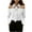 White, variant on Lenpel Women's off the Shoulder Tops Long Sleeve Collared Tie Knot Dressy Casual Work Shirts Trendy Office Blouses(White,X-Large)