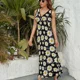 thumbnail image 5 of Vestido sin mangas de margaritas blancas y círculos vestidos para mujer Vestido para embarazadas Vestido, 5 of 7