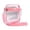 Pink, variant on Clear Crossbody Purse Bag Bulk Stadium Approved 8"x 5.9" PVC Purse Bag with Strap for Travel Stadium Concerts Festival