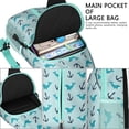 thumbnail image 4 of Crossbody Sling Backpack for Women Men Small Boat Anchor Winch Rode Marine Whale Pattern Shoulder Sling Crossbody Casual Chest Bag for Travel Sports Running Hiking, 4 of 5