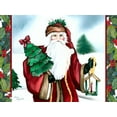 thumbnail image 2 of Korsgaden, Laurie 32x25 White Modern Wood Framed Museum Art Print Titled - Father Christmas, 2 of 4