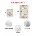 thumbnail image 7 of Easter Kitchen Dish Towels for Drying Dishes Set of 4, Spring Watercolor Bunny Eggs Flowers Wood Grain Waffle Weave Microfiber Hand Tea Bathroom Towels Quick Dry & Absorbent Towel 12x12, 7 of 7